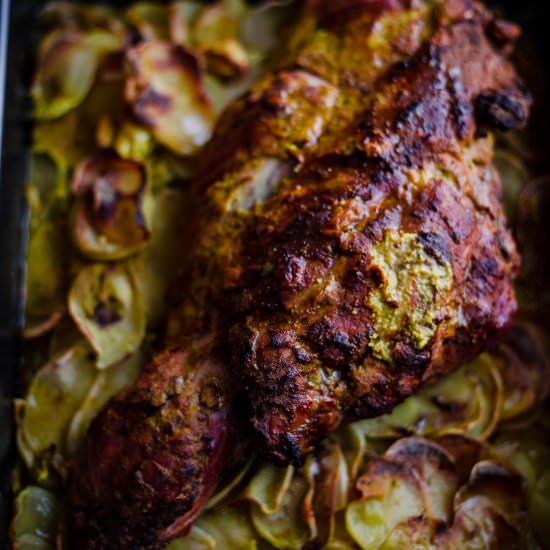 Slow Cooked Leg of Lamb
