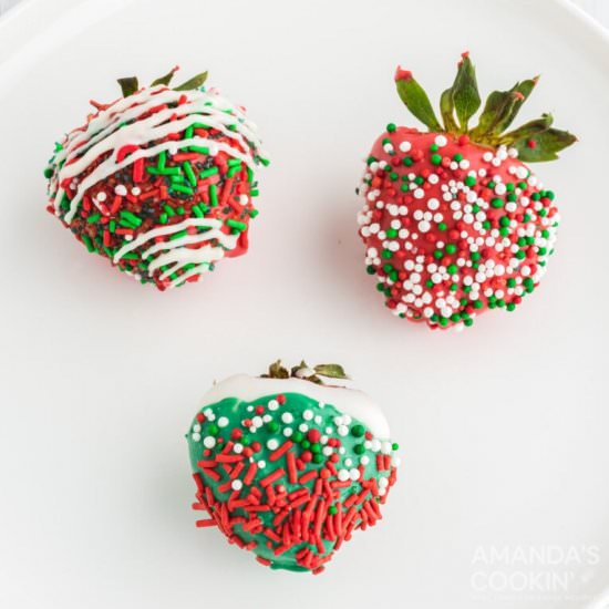 Christmas Chocolate Covered Strawbe