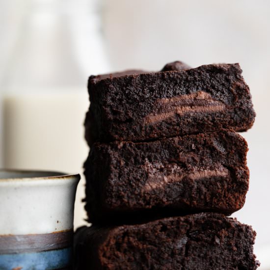 Gluten Free Stuffed Brownies