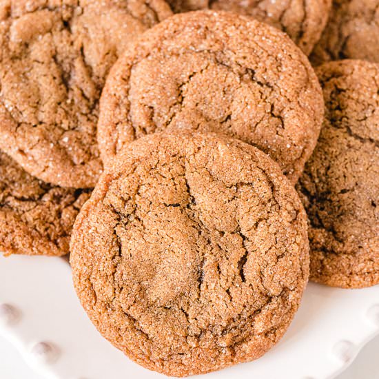 Soft & Chewy Molasses Cookies