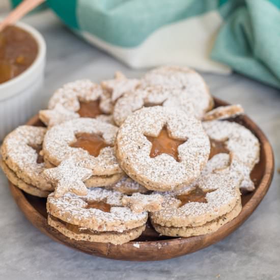 Double Earl Grey Linzer Cookies