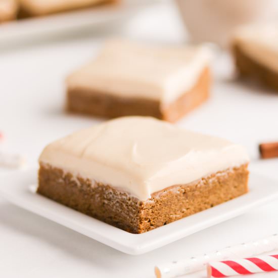 Gingerbread Cookie Bars w/Baileys