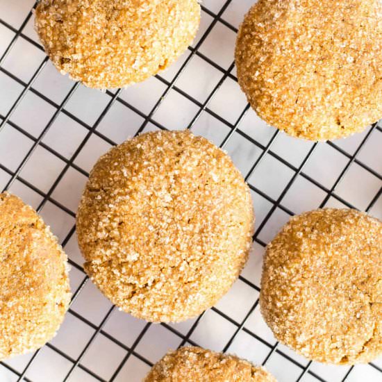 Chewy Molasses Cookies (GF, DF0