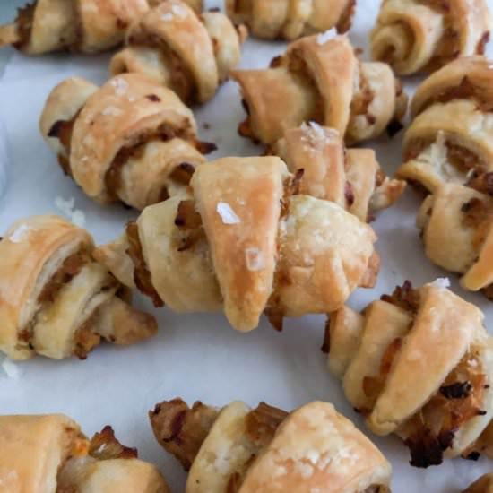 Caramelized Onion and Feta Rugelach