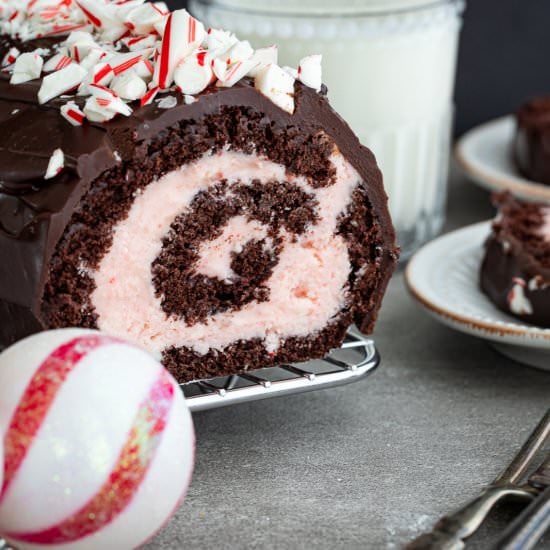 Dark Chocolate Cake with Peppermint
