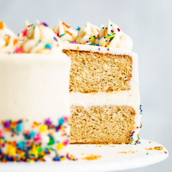 Ultramoist GF vanilla cake