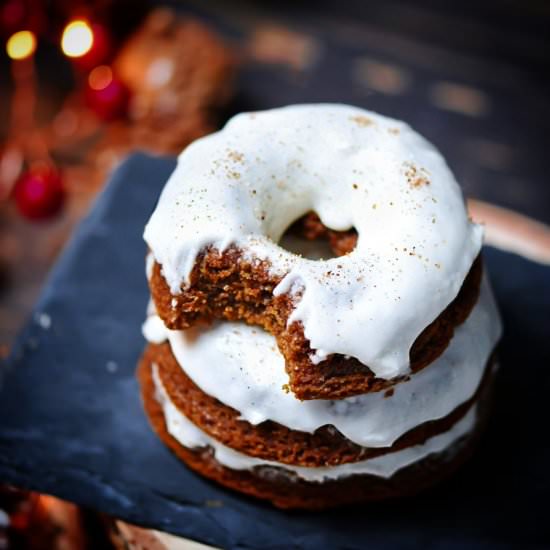 Vegan Molasses Cake Donuts