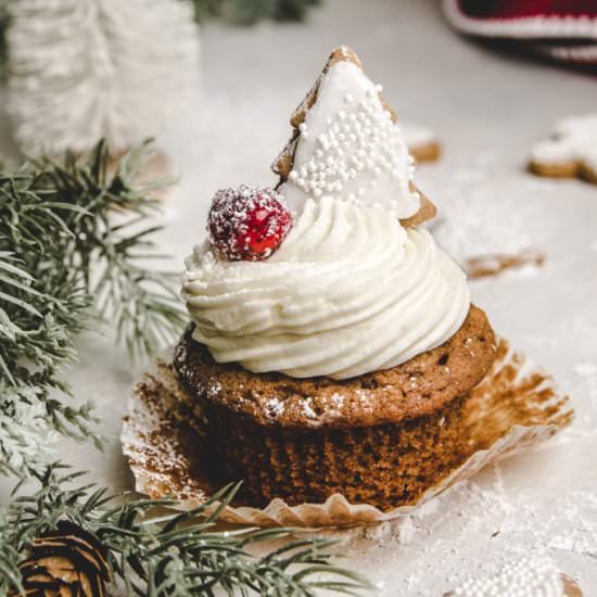 Gingerbread cupcakes