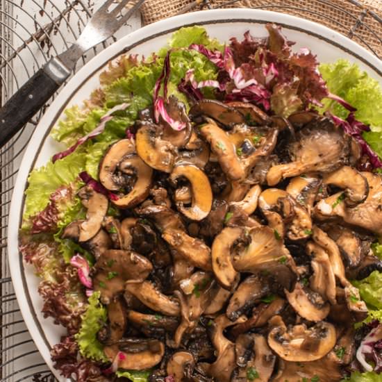 Warm Mushroom Salad