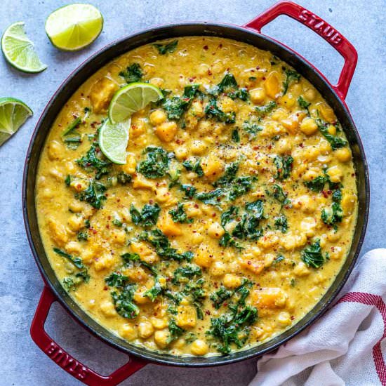 CHICKPEA BUTTERNUT SQUASH CURRY