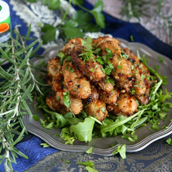 Italian Herb Wings with Goat Cheese