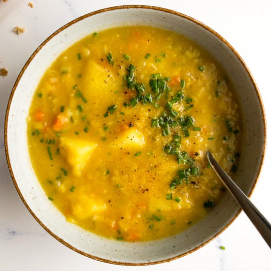 Vegan Potato Leek Soup