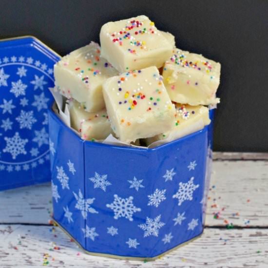 Microwave Sugar Cookie Fudge