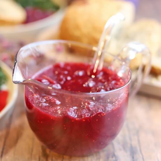 Orange cranberry sauce