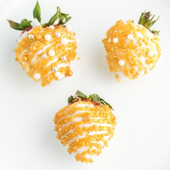 New Years Chocolate Strawberries