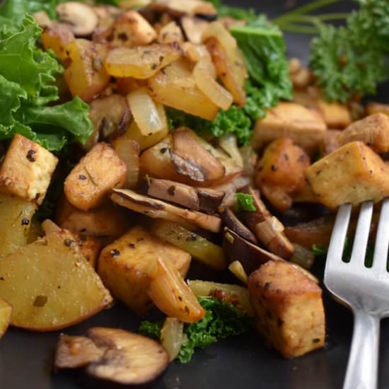 One Pan Vegan Tofu Scramble