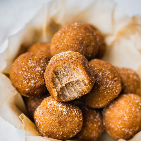 No Bake Snickerdoodle Donut Holes