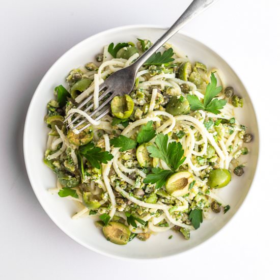 Green Olive Pasta