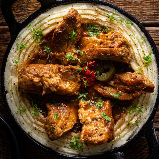 Polish Braised Pork Ribs & Mash
