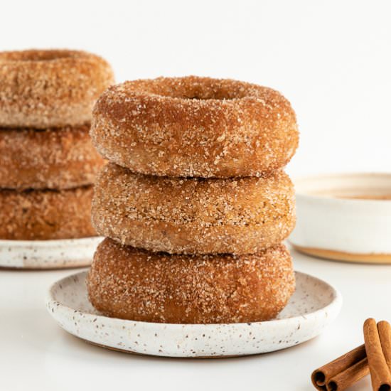 Vegan Cinnamon Sugar Donuts