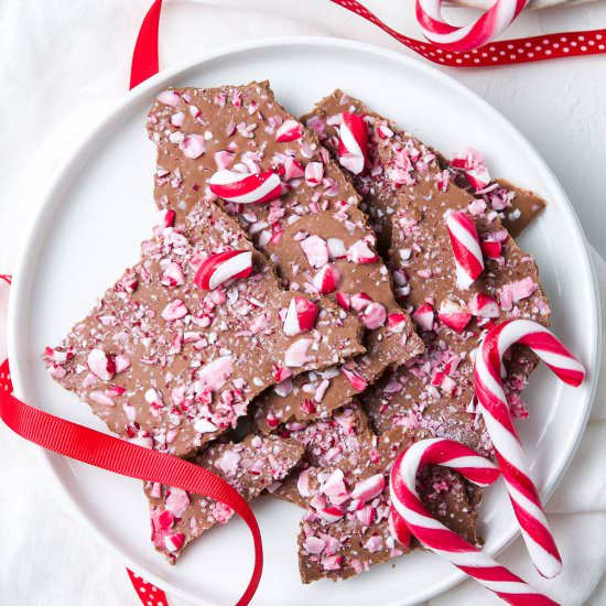 Candy Cane Chocolate Bark