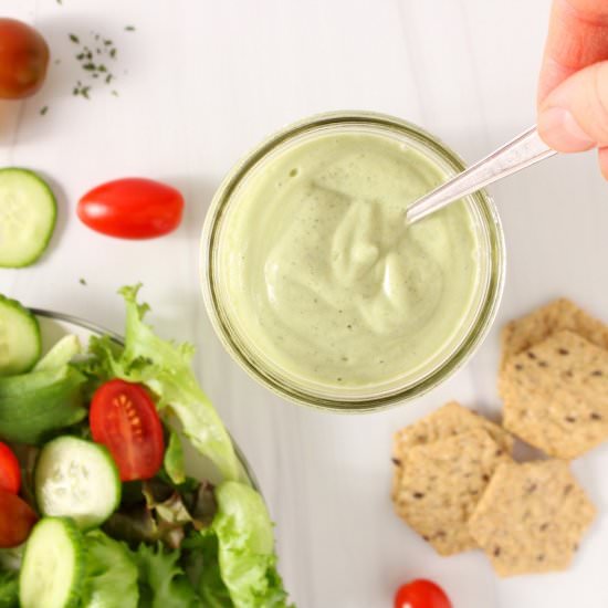 Vegan Avocado Ranch Dressing