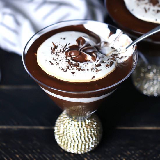 Chocolate Rum Pudding { Vegan }