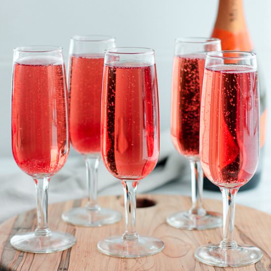 Cranberry-Raspberry Champagne