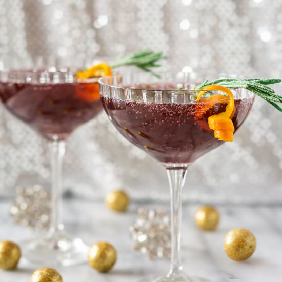Sparkling Pomegranate Martini