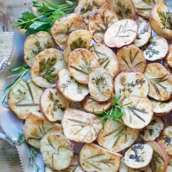 dressed-up herb roasted potatoes