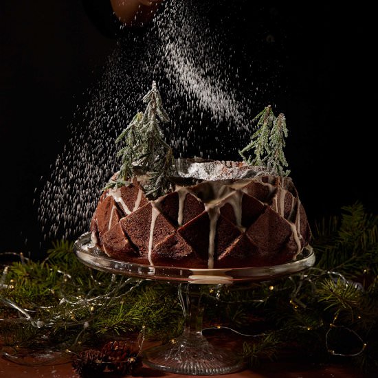 Winter Gingerbread Bundt Cake