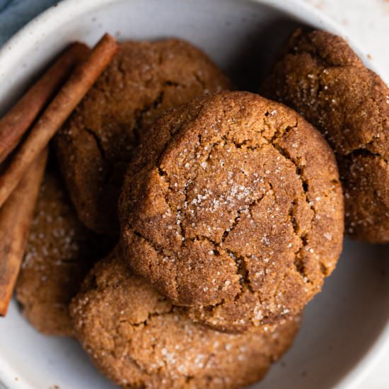 Grain Free Pumpkin Sugar Cookies