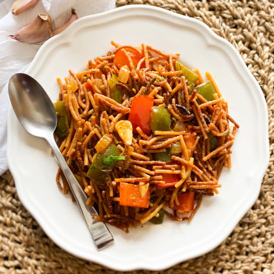 Spanish Fideos with Vegetables