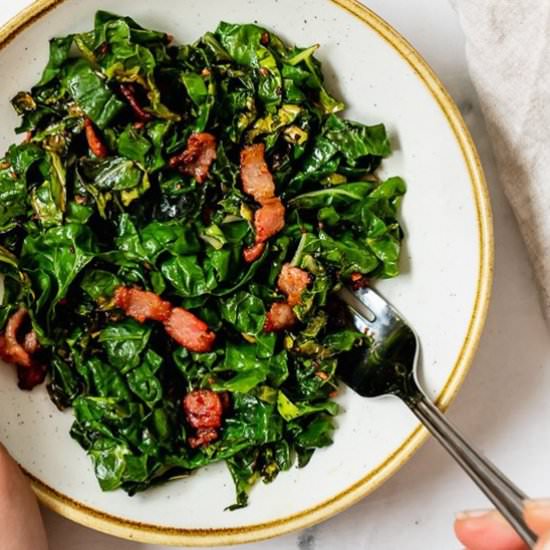 Sauteed Collard Greens With Bacon