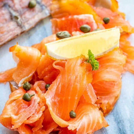 Cold smoked salmon