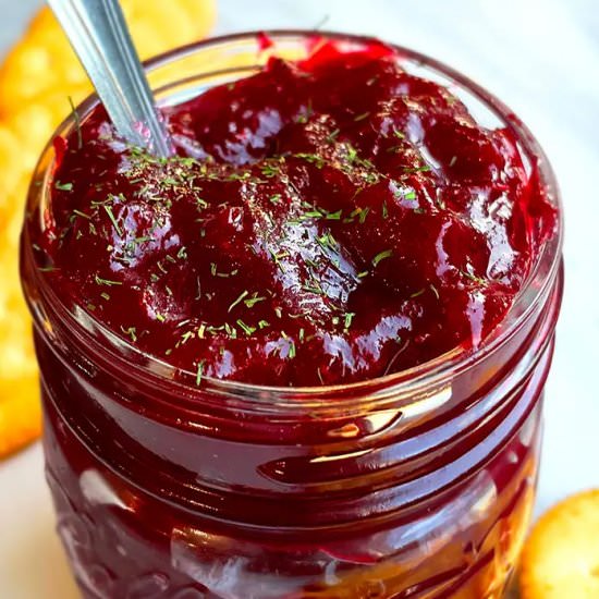 Apple Cranberry Chutney
