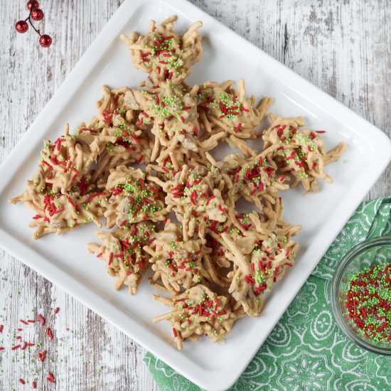 Christmas Haystack Cookies