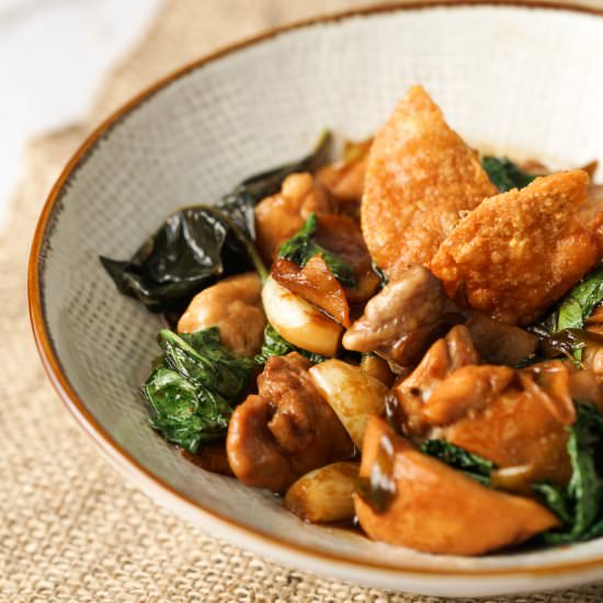 TAIWANESE THREE CUP CHICKEN