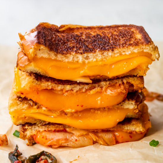 Kimchi Grilled Cheese Sandwich