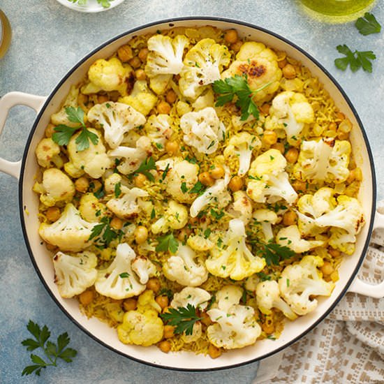 Curry Rice with Cauliflower
