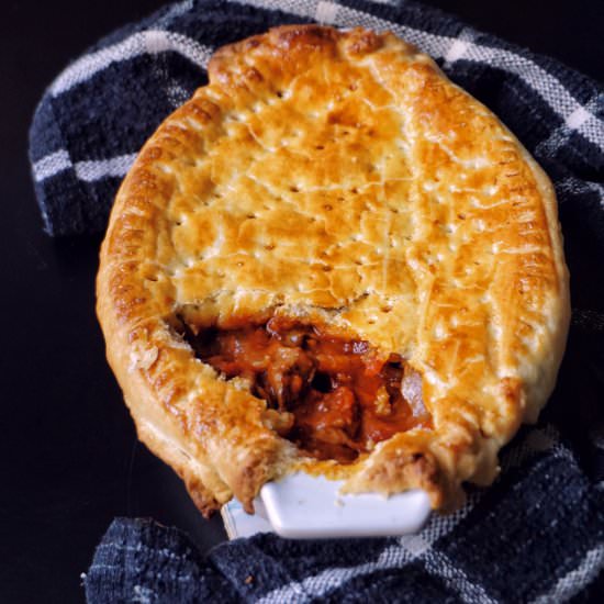 Beef Stew Pastry Pie