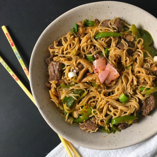 Beef Yakisoba (No Sugar Added)