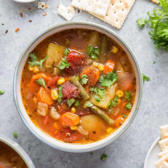 Instant Pot Vegetable Soup