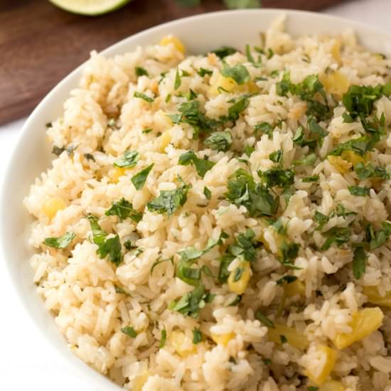 Pineapple Lime Rice