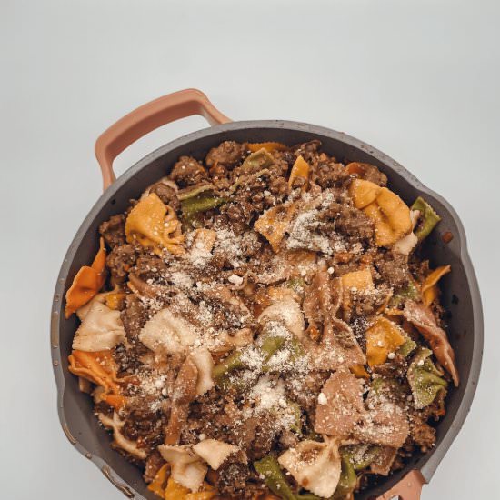 Farfalle with Mushroom Bolognese