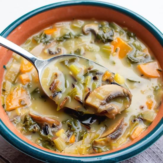 Vegetable Wild Rice Soup
