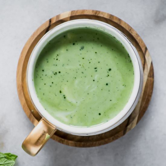 Peppermint Matcha Latte