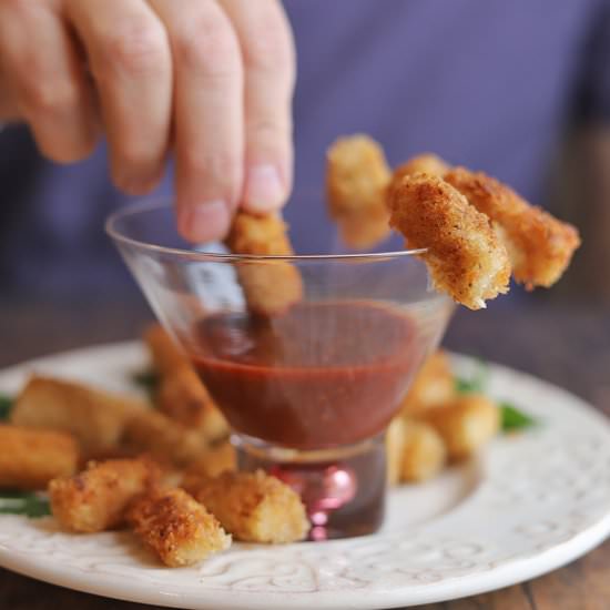 Fried vegan shrimp