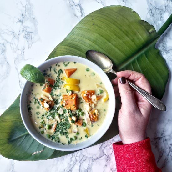 Green Curry with Sweet Potatoes