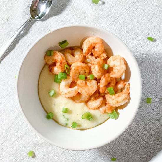 Shrimp and Gouda Grits